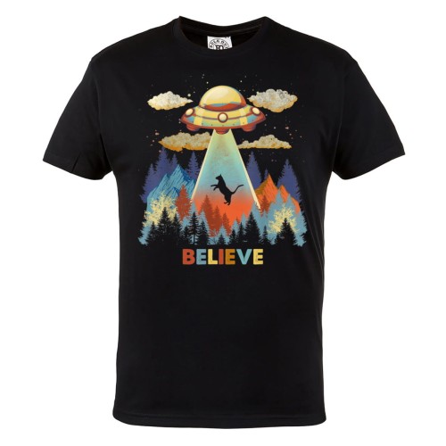 KOSZULKA MĘSKA UFO STATEK KOSMICZNY OBCY ALIEN UWIERZ BELIEVE 1