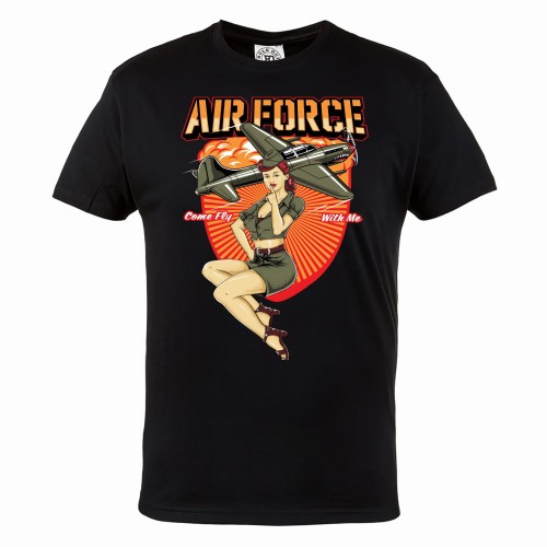 KOSZULKA MĘSKA DLA PILOTA SIŁ POWIETRZNYCH AIR FORCE COME FLY WITH ME 1