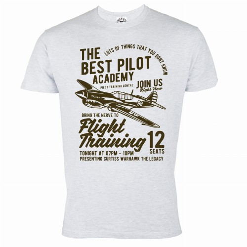 KOSZULKA MĘSKA DLA PILOTA SAMOLOT SZKOŁA PILOTÓW THE BEST PILOT ACADEMY 1
