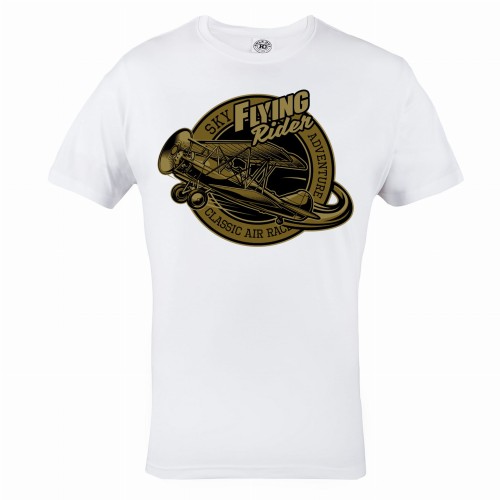 KOSZULKA MĘSKA DLA PILOTA SAMOLOT SKY ADVENTURE FLYING RIDER CLASSIC AIR RACE 1