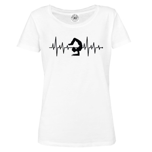 KOSZULKA DAMSKA JOGA YOGA FITNESS MEDYTACJA RELAKS LINIA ŻYCIA  BICIE SERCA 1