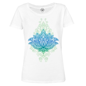 KOSZULKA DAMSKA JOGA YOGA FITNESS MEDYTACJA RELAKS KWIAT LOTOSU