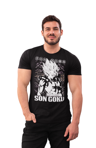 MĘSKA KOSZULKA DRAGON BALL Z SUPER MANGA ANIME SON GOKU SUPER SAIYANIN 
