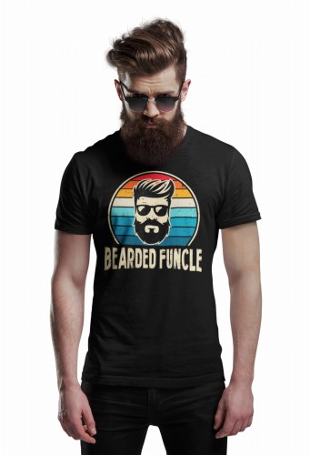 MĘSKA KOSZULKA DLA BRODACZA STYLOWA BRODA BEARDED FUNCLE 