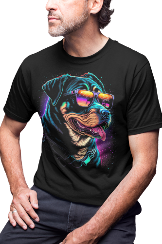 MĘSKA KOSZULKA Z PSEM DLA WIELBICIELA PSÓW PIES ROTTWEILER