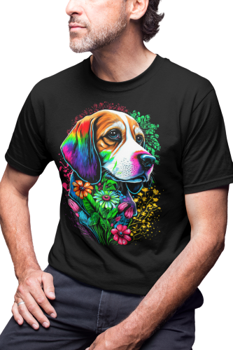 MĘSKA KOSZULKA Z PSEM DLA WIELBICIELA PSÓW PIES BEAGLE 