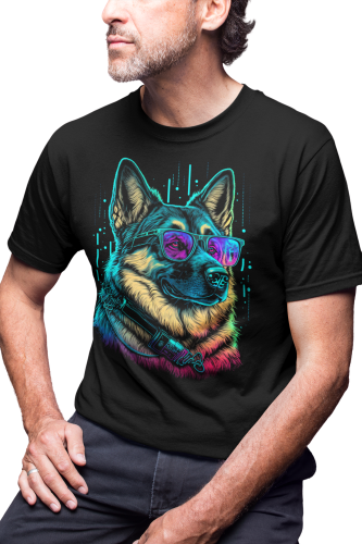 MĘSKA KOSZULKA Z PSEM DLA WIELBICIELA PSÓW PIES OWCZAREK NIEMIECKI