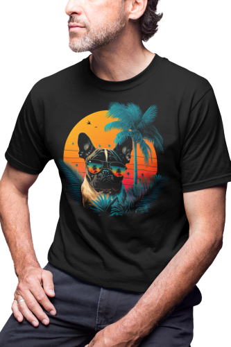 MĘSKA KOSZULKA Z PSEM DLA WIELBICIELA PSÓW PIES BULDOG FRANCUSKI FRENCHIE BULDOŻEK