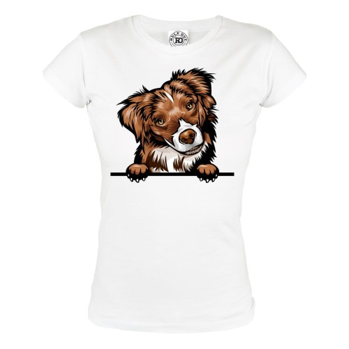 KOSZULKA DAMSKA Z PSEM DLA WIELBICIELKI PSÓW PIESEK MINIATUROWY OWCZAREK AUSTRALIJSKI 1