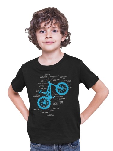 KOSZULKA DZIECIĘCA ROWEROWA NA ROWER ROWERZYSTA MTB CZĘŚCI ELEMENTY 