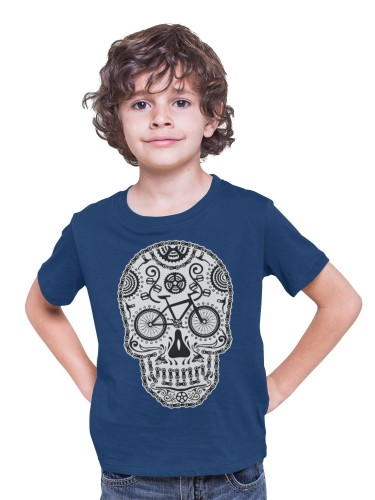 KOSZULKA DZIECIĘCA ROWEROWA NA ROWER ROWERZYSTA CZASZKA CZACHA SKULL 