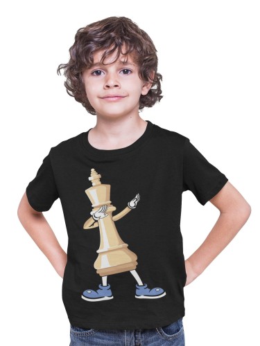 KOSZULKA DZIECIĘCA DLA GRACZA SZACHISTY SZACHY NA PREZENT STRATEGICZNA GRA PLANSZOWA FIGURA KRÓL 