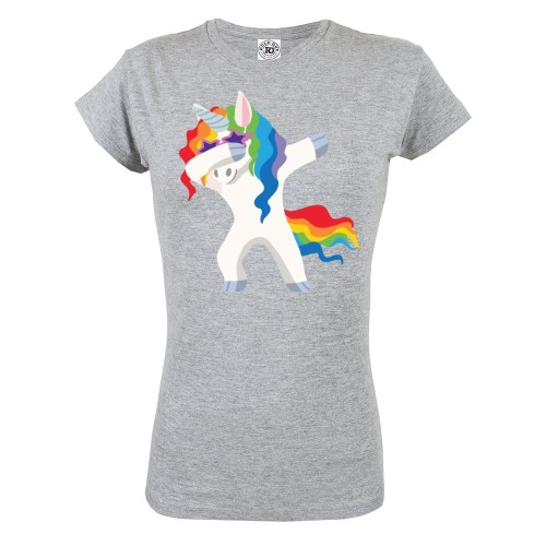 KOSZULKA DAMSKA Z JEDNOROŻCEM UNICORN DABBING JEDNOROŻEC Z TĘCZOWĄ GRZYWĄ  1