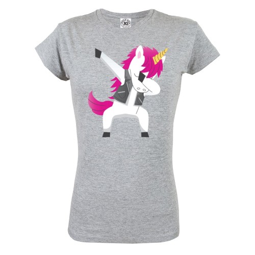 KOSZULKA DAMSKA Z JEDNOROŻCEM UNICORN DABBING ROCKOWY JEDNOROŻEC 1