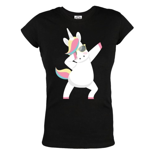 KOSZULKA DAMSKA Z JEDNOROŻCEM UNICORN DABBING PASTELOWY JEDNOROŻEC 1
