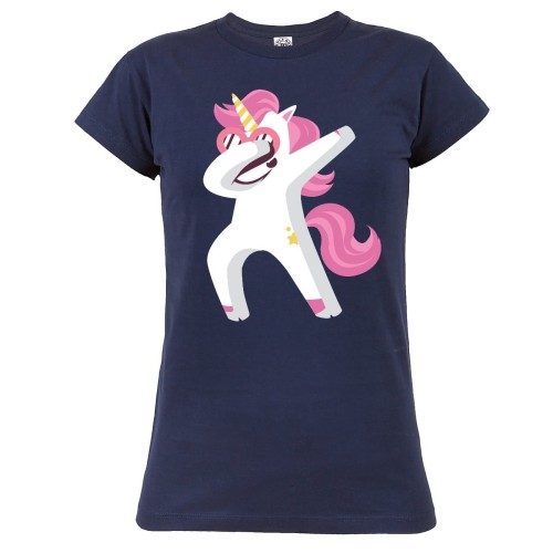 KOSZULKA DAMSKA Z JEDNOROŻCEM UNICORN DABBING JEDNOROŻEC Z RÓŻOWĄ GRZYWĄ 1