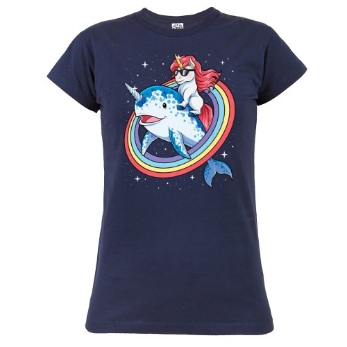 KOSZULKA DAMSKA Z JEDNOROŻCEM UNICORN DABBING JEDNOROŻEC TĘCZA