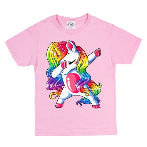 DZIECIĘCA KOSZULKA Z JEDNOROŻCEM DABBING UNICORN TĘCZOWY UROCZY JEDNOROŻEC 1
