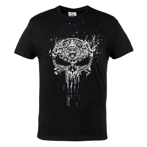 KOSZULKA FILMOWA MARVEL PUNISHER FRANK CASTLE CZASZKA SYMBOL AZTECKI WZÓR AZTEC 1
