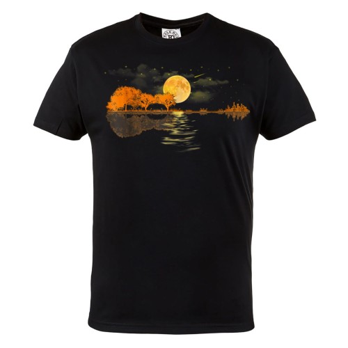 KOSZULKA MĘSKA MUZYCZNA GITARA NATURA KSIĘŻYC