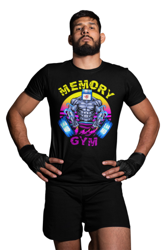 KOSZULKA NA SIŁOWNIĘ PODNOSZENIE CIĘŻARÓW SZTANGA MEMORY GYM TRENING 