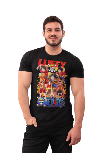 MĘSKA KOSZULKA MANGA ONE PIECE ANIME DLA FANA KAPITAN MONKEY LUFFY 