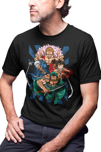 MĘSKA KOSZULKA MANGA ONE PIECE ANIME DLA FANA ZORO LUFFY 