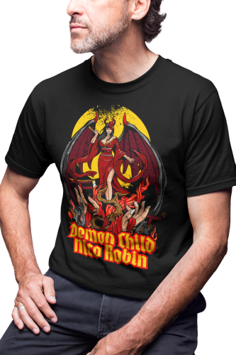 MĘSKA KOSZULKA MANGA ONE PIECE ANIME DLA FANA DEMON CHILD NICO ROBIN 