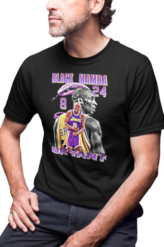 KOSZULKA DLA KOSZYKARZA KOSZYKÓWKA SPORT GWIAZDY KOSZYKÓWKI NBA BLACK MAMBA