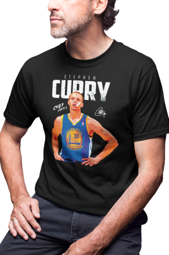 KOSZULKA DLA KOSZYKARZA KOSZYKÓWKA SPORT GWIAZDY KOSZYKÓWKI NBA STEPHEN CURRY CHEF