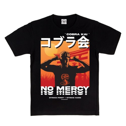 DZIECIĘCA KOSZULKA SERIALOWA SERIAL COBRA KAI KARATE KID NO MERCY STRIKE FIRTS STRIKE HARD 1