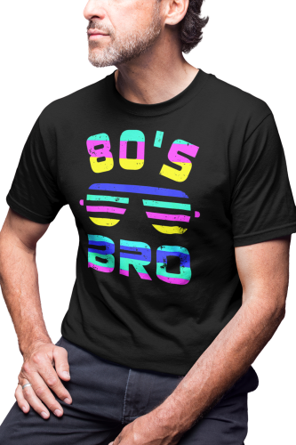 KOSZULKA MĘSKA RETRO VINTAGE LATA 80. OLD SCHOOL 80'S BRO IMPREZA 