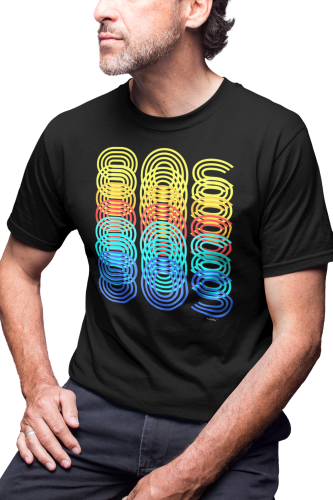 KOSZULKA MĘSKA RETRO VINTAGE LATA 80. OLD SCHOOL THE 80'S 