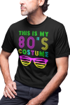 KOSZULKA MĘSKA RETRO VINTAGE LATA 80. OLD SCHOOL THIS IS MY 80'S COSTUME OKULARY ŻALUZJE IMPREZA