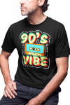 KOSZULKA MĘSKA RETRO VINTAGE LATA 90. OLD SCHOOL 90'S VIBE MIXTAPE