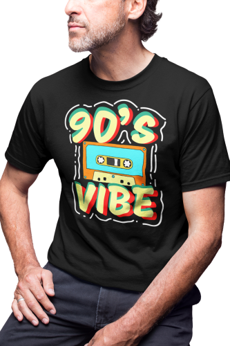 KOSZULKA MĘSKA RETRO VINTAGE LATA 90. OLD SCHOOL 90'S VIBE MIXTAPE 