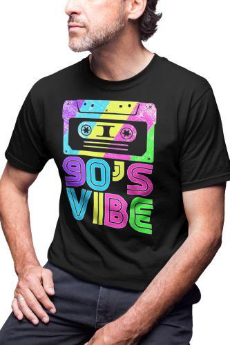 KOSZULKA MĘSKA RETRO VINTAGE LATA 90. OLD SCHOOL MIXTAPE 90'S VIBE 