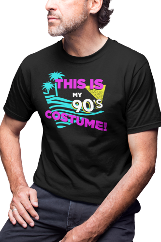 KOSZULKA MĘSKA RETRO VINTAGE LATA 90. OLD SCHOOL THIS IS MY 90'S COSTUME IMPREZOWA 