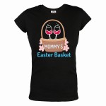 KOSZULKA DAMSKA NA WIELKANOC MOMMY'S EASTER BASKET KOSZYCZEK WIELKANOCNY MAMY WINO