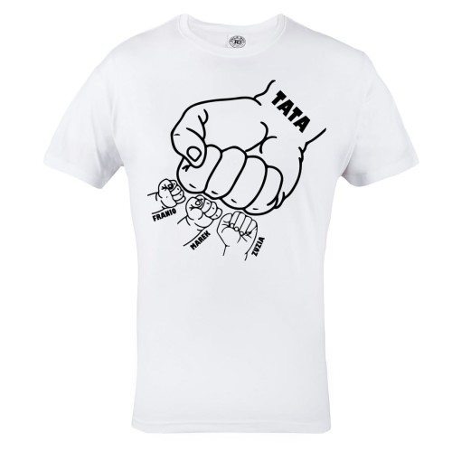 KOSZULKA MĘSKA PERSONALIZOWANA PREZENT NA DZIEŃ OJCA DLA TATY RODZINNY ŻÓŁWIK 1