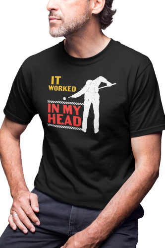 KOSZULKA MĘSKA BILARDOWA BILARD KRÓL BILARDA POOL IT WORKED IN MY HEAD 