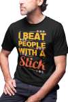 KOSZULKA MĘSKA BILARDOWA BILARD KRÓL BILARDA POOL I BEAT PEOPLE WIT A STICK