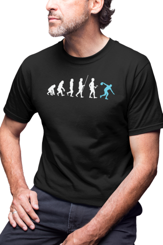 KOSZULKA MĘSKA BOWLINGOWA BOWLING NA KRĘGLE KRÓL BOWLINGU EWOLUCJA CZŁOWIEKA EVOLUTION OF A MAN 
