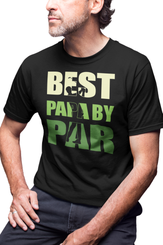 KOSZULKA MĘSKA NA GOLFA GOLFISTA KRÓL GOLFA BEST PAPA BY PAR 