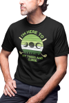 KOSZULKA MĘSKA NA GOLFA GOLFISTA KRÓL GOLFA I'M HERE TO HIT TREES AND CURSE