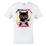 KOSZULKA MĘSKA MUZYCZNA ZESPÓŁ METALLICA KOT KOTEK METALLICAT