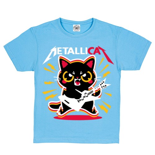 DZIECIĘCA KOSZULKA MUZYCZNA METALLICA METALLICAT KOT KOTEK 1