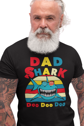 KOSZULKA MĘSKA PREZENT NA DZIEŃ OJCA DLA TATY DAD SHARK