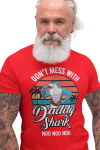 KOSZULKA MĘSKA PREZENT NA DZIEŃ OJCA DLA TATY DON'T MESS WITH DADDY SHARK NOO NOO