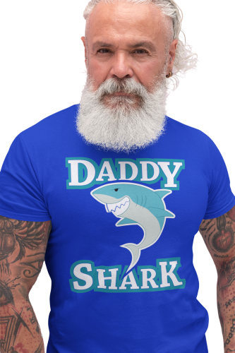 KOSZULKA MĘSKA PREZENT NA DZIEŃ OJCA DLA TATY REKIN DADDY SHARK 